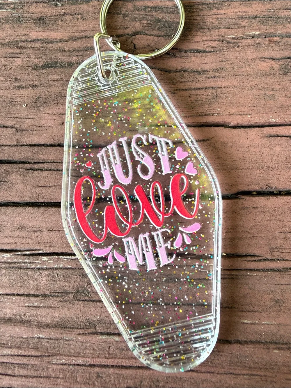 Vintage style motel key 3.5 inch keychain romantic gift idea